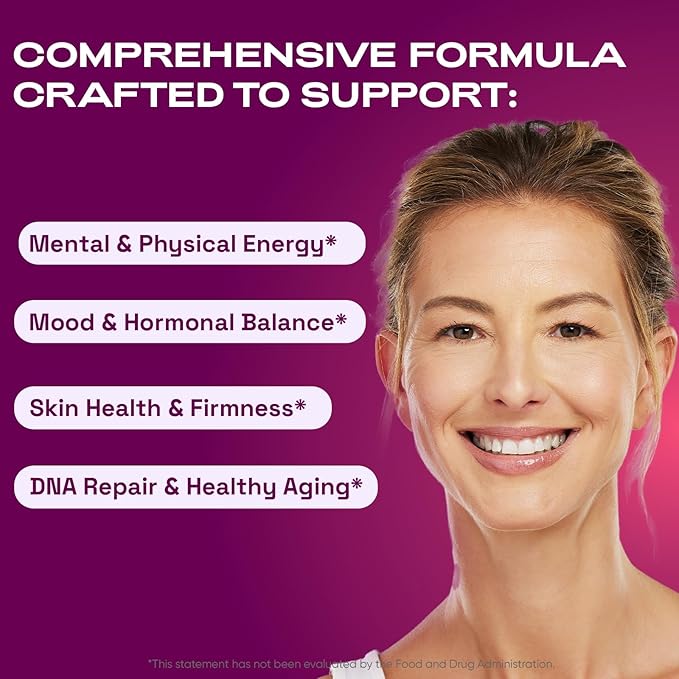 NAD+ Supplements for Women - NAD Resveratrol Supplement with Nicotinamide Riboside, Trans-Resveratrol, PQQ and OPC for Energy, Focus, Healthy Aging - USA Made