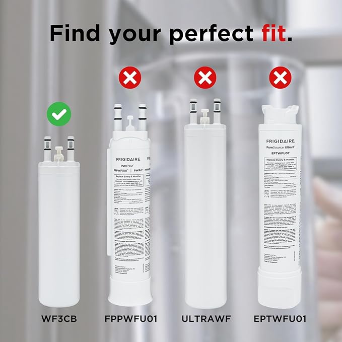 Frigidaire WF3CB Puresource3 Refrigerator Water Filter, White, 1 Count (Pack of 1)