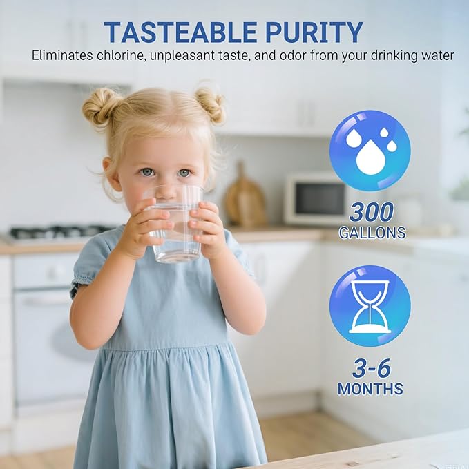 WHR3RXD1 Water Filter for Whirlpool ED5FVGXWS07, ED5KVEXVQ00, ED5FHEXVS01/04, ED5FVGXWS00/01/02/05/06/07 Refrigerator Filter Replacement. (3 Pack)