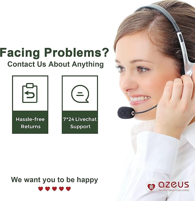 AZEUS True HEPA Air Purifier for Home, Up to 2160 sq ft Large Room, UV light | Ionic Generator | Office or Commercial Filter 99.97% Pollen Smoke Dust Pet Dander Auto Mode Sensor