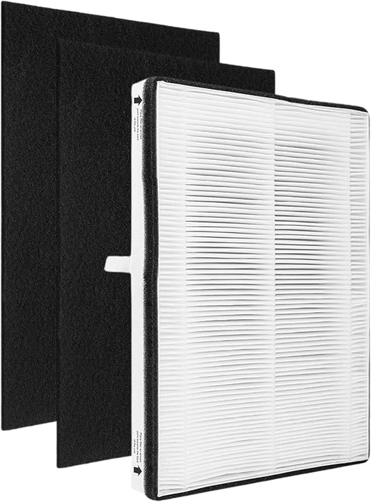Nispira MD1-0022 / MD1-0023 HEPA Filter Plus Activated Carbon for Vornado Air Purifier Models AC300, AC350, AC500, AC550, PCO200, PCO300, PCO500. 1 Set