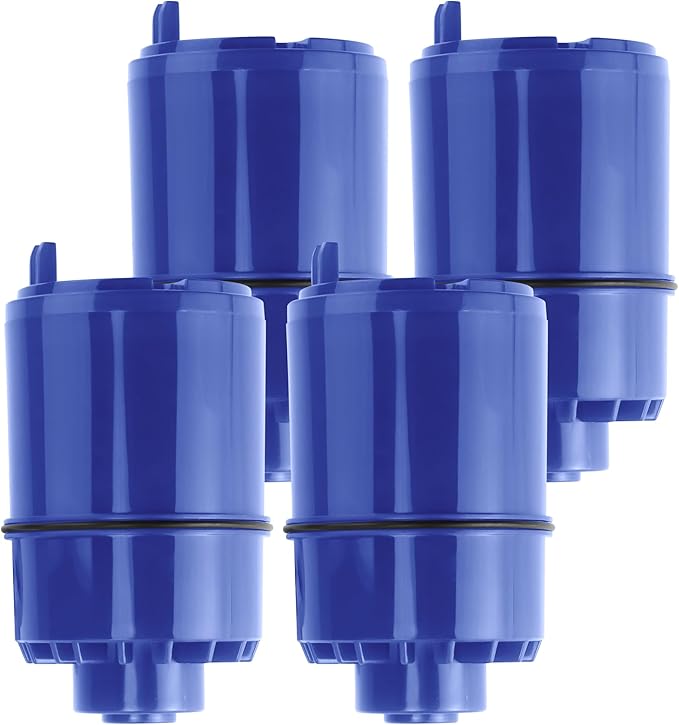 4 Pack P-ur Faucet Water Filter Replacement fit for Pur water faucet, Compatible with All P-ur Faucet Mount Filtration Systems LUXRILIX