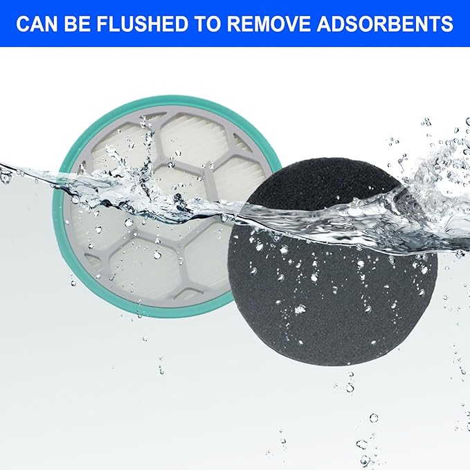 VideoPUP Replacement 2pcs HEPA Filter & 4pcs Sponges Kit Compatible with Neakasa/Neabot P1 Pro Pet Grooming Kit & Vacuum Cleaner