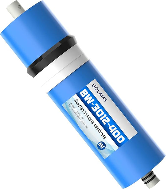 Reverse Osmosis Membrane 400 GPD 3012-400 RO Membrane Water Filter Replacement Fits Standard for Under Sink RO Drinking Water Filter Filtration Purifier System