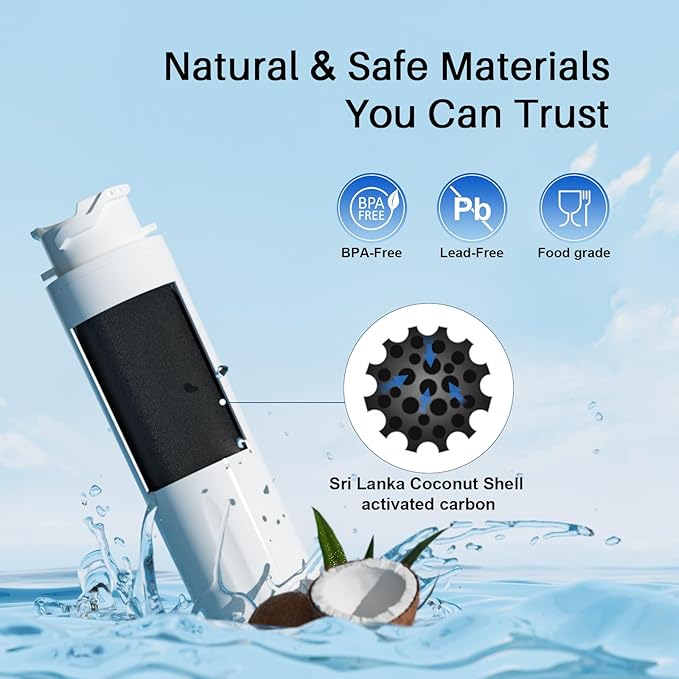 Water Filter Replacement, Compatible with EPTWFU01 and Pure Source Ultra II, EWF02, EPTWFU01C, 4562222, 012505454226, 807946701, Advanced Filtration Technology, Long Life Span, 3 Pack