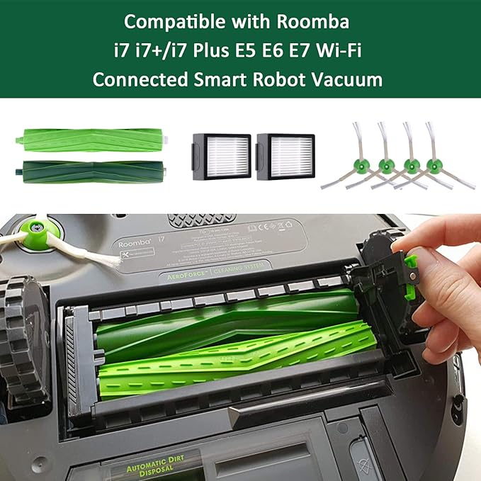 Replacement Roomba Parts, 23Packs Accessories Kit for iRobot Roomba evo i1 1152 1154 i3 evo 3150 i4 i6 i6+ i7 7150 i7+ 7550 i8 i8+/Plus E5 5134 E6 E7 J7 I,E &J Series Robot Vacuum
