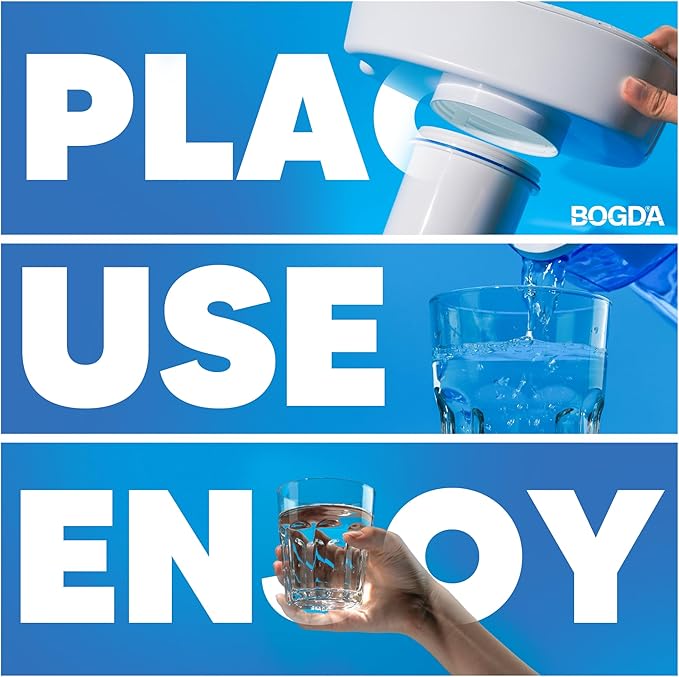 BOGDA 6 Pack Water Filter Replacement Zero, 5-Stage Compatible with Zero Pitcher and Dispenser, Fit for Zero Filter Water Replacement Filters and ZR-001 ZR-017 ZR-004