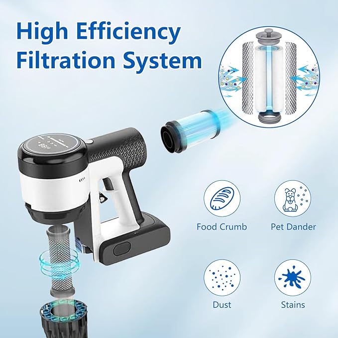 4 Pack Filter Replacement Parts for Tineco Pure ONE S15/S15 Essentials/S15 Pet Ex Vacuum Cleaner, 2 Pre Filters 2 HEPA Filters