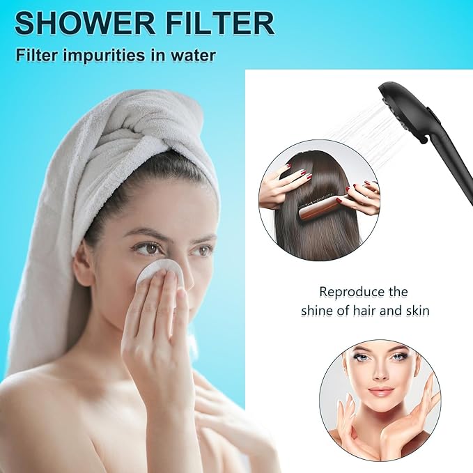 Shower Head Filter Replacement Compatible with MakeFit SSJ781/DSSJ781/ DSSJ781-01Filtered Shower Head -3PACK