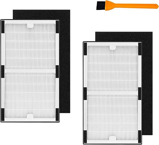 Idylis Idylis Air Purifier Filter C Replacement Set，2 Pack Hepa & 2 Carbon Filters Set for Idylis Air Purifiers IAP-10-280, IAP-10-200, Part # IAF-H-100C, IAFH100C