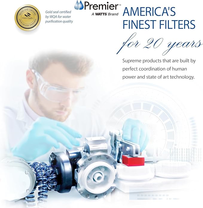 Watts Premier Standard Air Gap Auxiliary Faucet with 1/4" Supply Tubing Connection for RO Reverse Osmosis Water Filtration Systems, Touch N'Flow Spring Loaded Handle, Medium, Antique Bronze