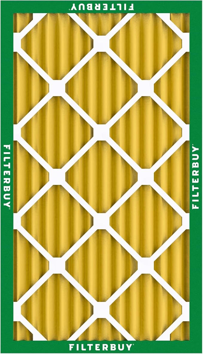 Filterbuy 20x36x2 Air Filter MERV 11 (MPR 1200) Allergen Defense Replacement (3-Pack), Electrostatic Pleated HVAC AC Furnace Filters, Made in USA (Actual Size: 19.50 x 35.50 x 1.75)