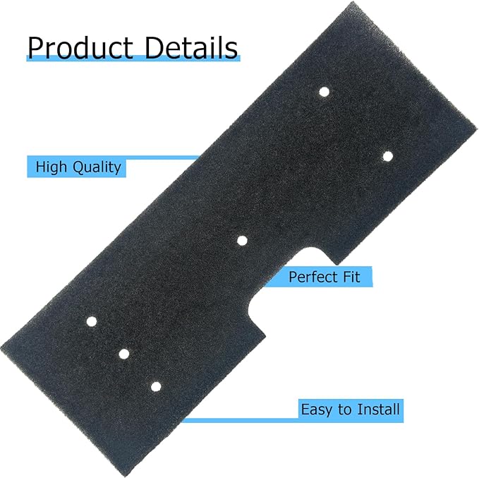 WH01X35719 Lint Filters Compatible with GE Washer Dryer Combo Foam Filter for General Electric Profile PFQ97HSPV0DS Washer/Dryer Combo Replacement Parts Washable Filter Cotton Sponge, 4 Pack