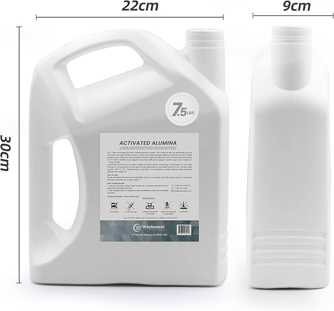 22.5 LBS Activated Alumina, Alumina Desiccant Great for Filament Drying, Reusable Dessicant Dehumidifiers Desiccant Moisture Absorber Prevent Wet Filament