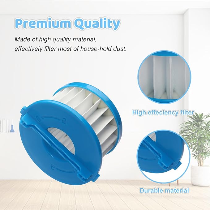 4 Pack A32F02 HEPA Filter Compatible with Ryobi 18V ONE+ Wet/Dry Hand Vacuum PCL702 PCL702B PCL702K