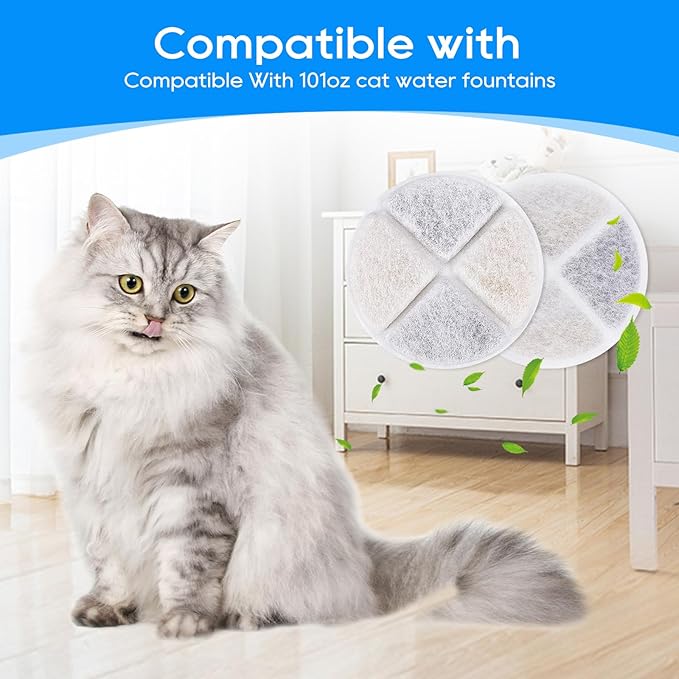 12 Pack Cat Filters for Water Fountain