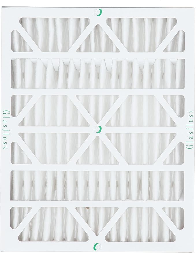 Glasfloss 20x25x4 MERV 10 (FPR 5-6) 4" Inch Pleated Air Filters Box of 3. Actual Size: 19-1/2 x 24-1/2 x 3-3/4