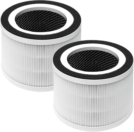 2-Pack True HEPA Replacement Filter, Compatible with Afloia Fillo and Mooka Allo Air Purifier, 3-in-1 H13 True HEPA Filter