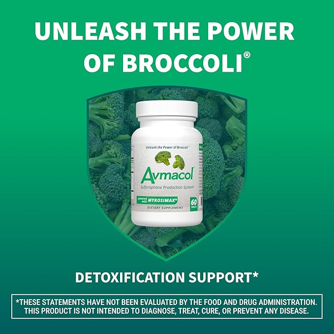 Nutramax Avmacol #1 Researched Sulforaphane Producing Brand, Nutramax Laboratories Consumer Care Supplement for Detoxification, Antioxidant Support and Overall Wellness, 60 Tablets
