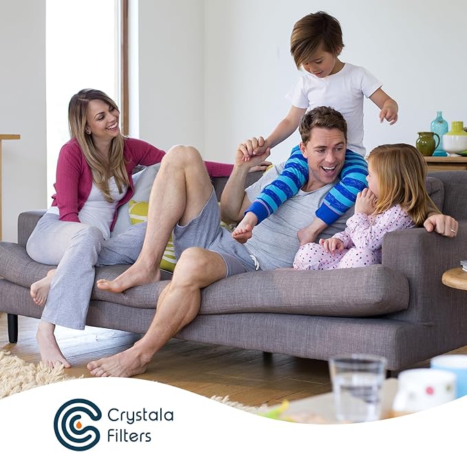 Crystala Filters XWF Replacement for GE XWF Refrigerator Water Filter Pack of 3 (Not XWFE)