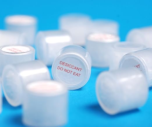 3 Gram 80 Pack Silica Gel Canister, Capsules, and Packets - Food Grade Desiccant Dehumidifiers and Moisture Absorbers for Food Storage