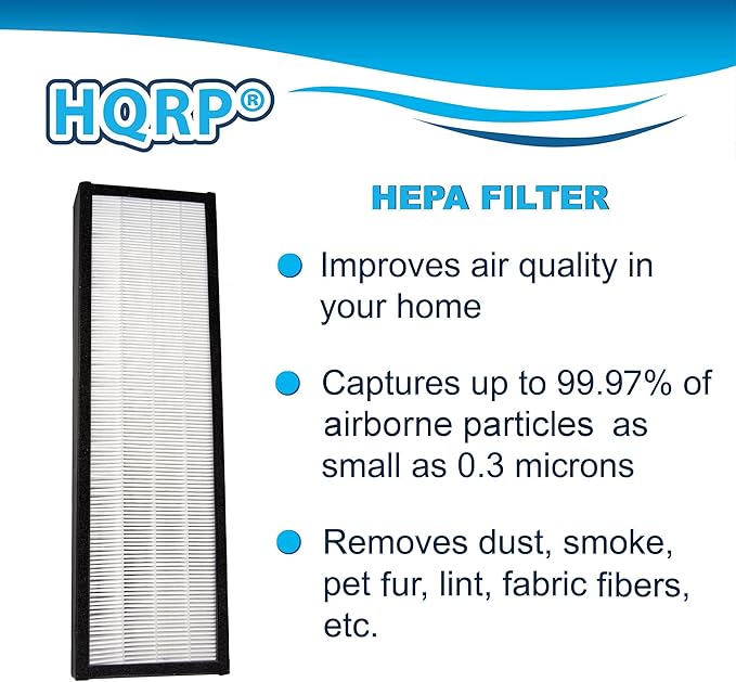 HQRP HEPA Filter B w/ 4-Pack Carbon Filters compatible with GermGuardian AC4800 AC4820 AC4900CA AC4825 AC4850PT; parts FLT4825 FLT4850PT FLT22CB4 Replacement