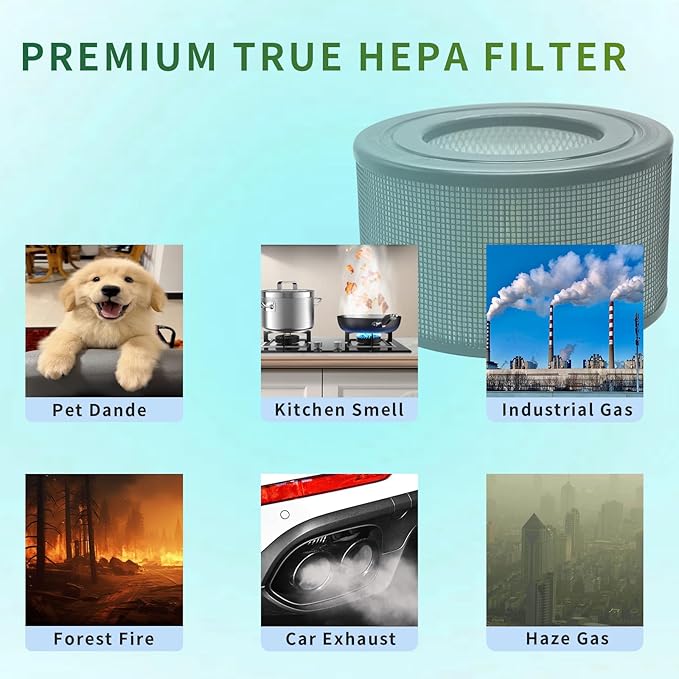 20500 H13 Replacement HEPA & Carbon Pre Filter Kit For Honeywell 10500 17000 17005 Air Purifiers OEM Part, Air Cleaner Purifier(1 HEPA + 2 Carbon Pre-Filter)