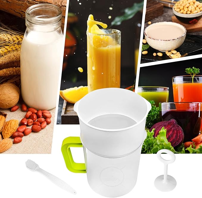 1.5 Quart Food Strainer Yogurt Strainer Maker,Nut Milk Bag Replacement, Yogurt Maker, Soy Milk Juice Filter for Nut Milk, Ideal for Home Chefs