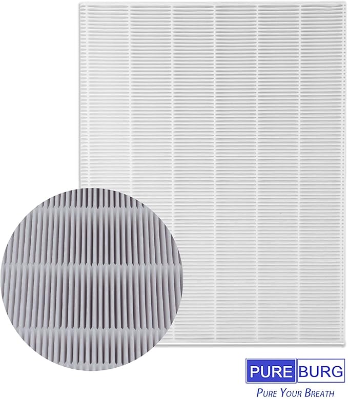 PUREBURG D3 Replacement Filter Set Compatible with Winix D360 Air Purifier 1712-0101-02,H13 HEPA + 6 x Activated Carbon Pre-Filters,Air Clean Dust VOCs