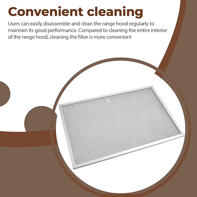 2PCS W11177751 Range Hood Grease Filter 17.24X11.7 inch Replacement W10419114 W10834041 W11176974 4547137 AP6285612 PS12348521 EAP12348521 Compatible with Whirlpool