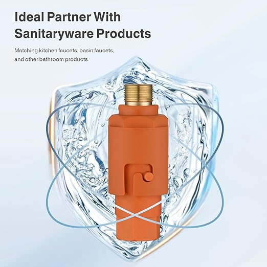 RULIA, Water Filter Pieces, Impurity Filter Attachment, Household Water Pre Filtration with Extension Hose, Reusable Sink Water Filter, 2 Piece, RB2029