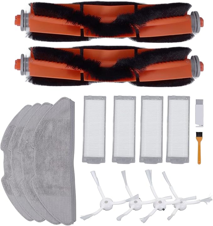 Vacuum Cleaner Accessory Tools, Replacement Filter Mop Brush Kit for Xiaomi Mi Robot Vacuum Mop 2 Lite 2 Pro MJSTL MJST1S Sweeper MI Robot Vacuum Mop 2 Pro mop vacuum accessories kit for xiaomi