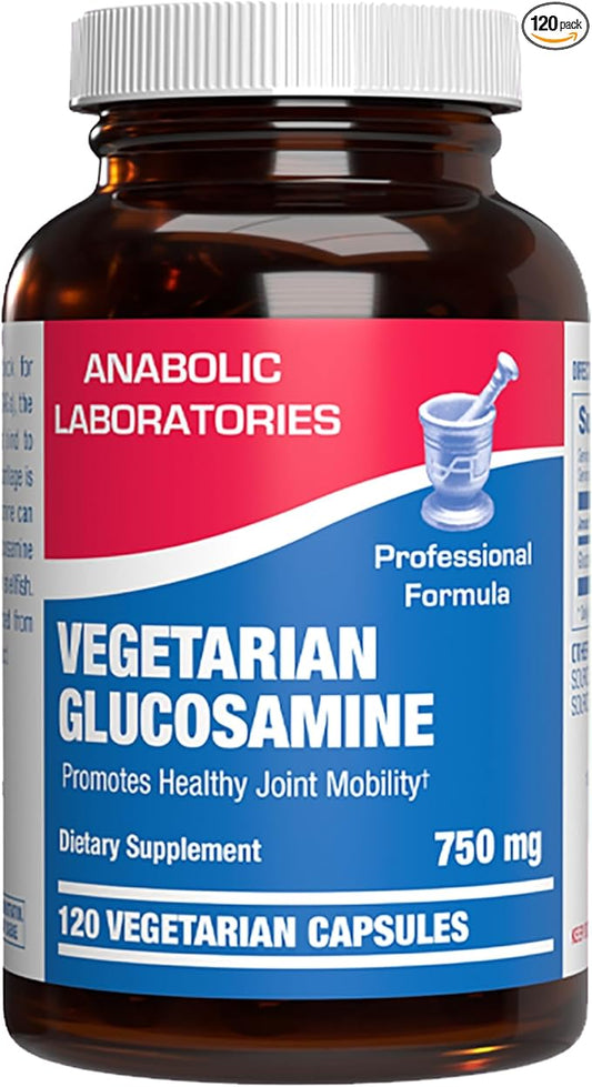 Vegan Glucosamine Joint Health Supplement - Soft Tissue Cartilage Tendon and Ligament Supplement for Enhanced Mobility Comfort & Flexibility - Non-GMO Shellfish Free & Made in The USA - 120 Servings