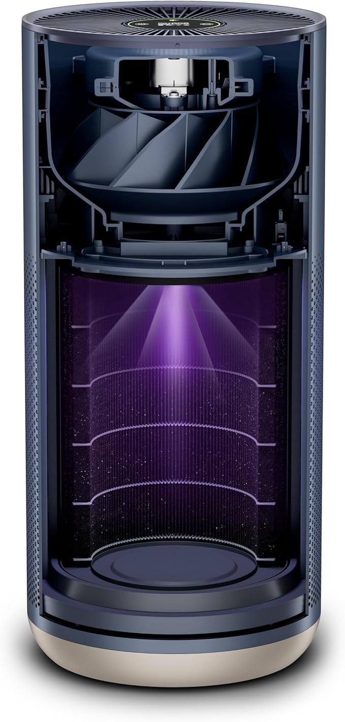 Smartmi Air Purifier 2, for Home Large Rooms 360° Cycled Purification, Smart APP Control, up to 484 square feet (45m²), Portable to Carry Anywhere, Quiet