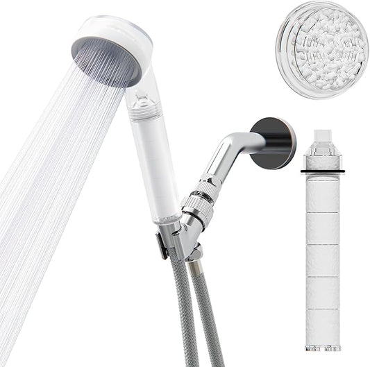 One Shower Head - CEC-certified, High-Pressure, Low Flow, Water Purification, Dual Filtrations *Note:Hose and bracket not included. Purchase separately!