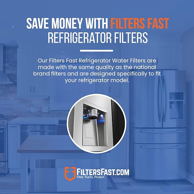 Filters Fast PH21430 Compatible Replacement for LG LT800P Refrigerator Water Filter Activated Carbon Cartridge for Fridge Water Dispenser