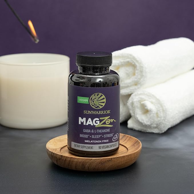 Magnesium Supplement L-Theanine Capsules Mood, Sleep & Stress Support with Magnesium Bisglycinate, L-Theanine & GABA Promotes Relaxation, Sleep Quality & Mental Clarity Vegan & Non-Drowsy 90 Capsules