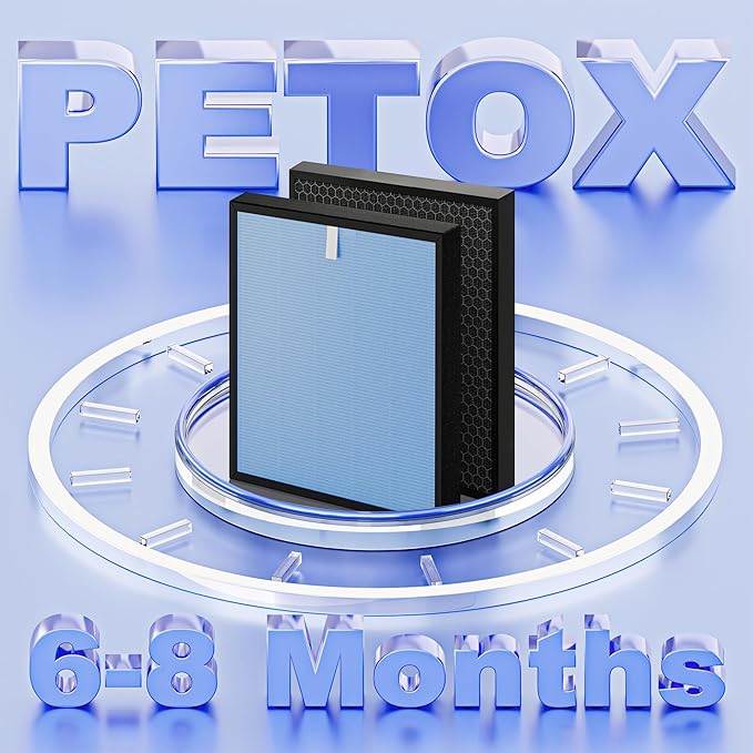 HSP001 Filter Replacements Compatible with HATHASPACE HSP001 Air Purifier, 4 in 2 H13 True HEPA and Activated Carbon Filter, 2 Pack