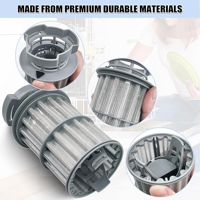 UPGRADED 645038 Dishwasher Drain Mesh Filter - 00645038 Dishwasher Filter Replacement 00651097