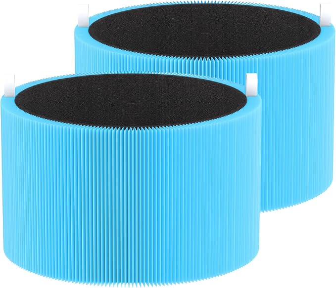 Blue Pure 211i Max AllergenBlock Replacement Filter Compatible with Blueair Blue Pure 211i Max Air Purifier, True H13 HEPA and Activated Carbon Filter, Compared Part #F2MAX, 2Pack