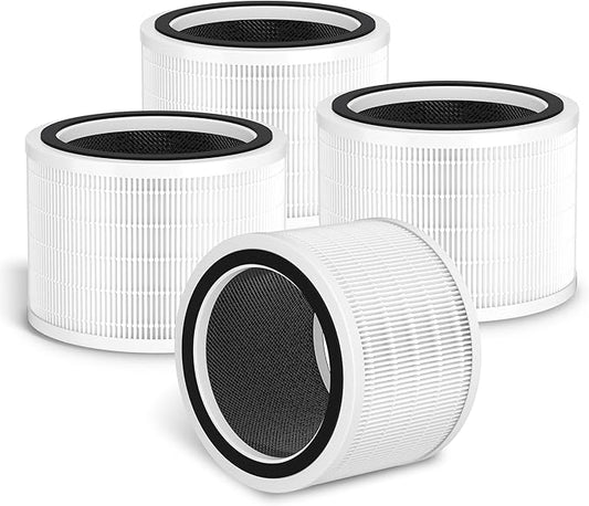 Core 200S Replacement Filter Compatible with LEVOIT Core 200S-P Air Purifier, 3 stage Filter, Grade H13, Replace Part #Core 200S-RF,Pack of 4