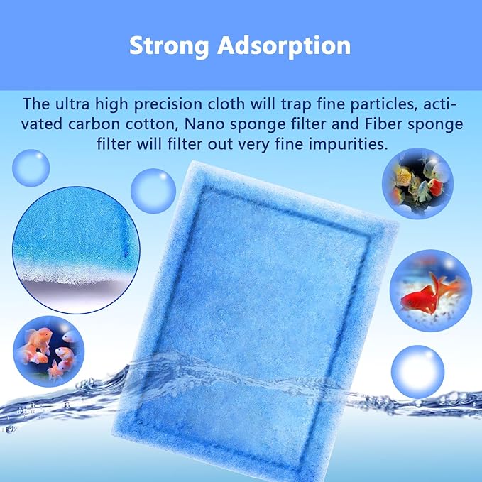 12 Pcs Aquarium Filter Cartridge,Compatible for Aqua-Tech 10-20 Power Filters, Replacement for AquaTech EZ-Change # 2