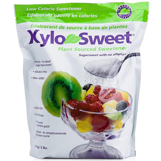 Xlear XyloSweet Plant Sourced Xylitol Sweetener - Pure Natural Sugar Substitute, Granules, Non-GMO, Gluten-Free, 5 Pound Bag (Pack of 1)