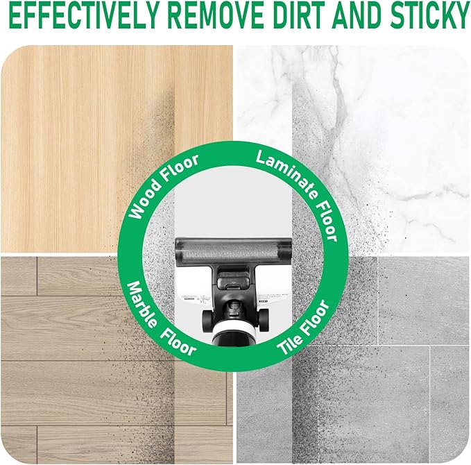 iFloor 3 Replacement Brush Rollers and HEPA Filter Kits Compatible with Tineco iFloor 3 and Floor One S3 Cordless Wet Dry Vacuum Cleaner Replacement Parts Accessories Kit,3 Brush Rollers & 3 Filters