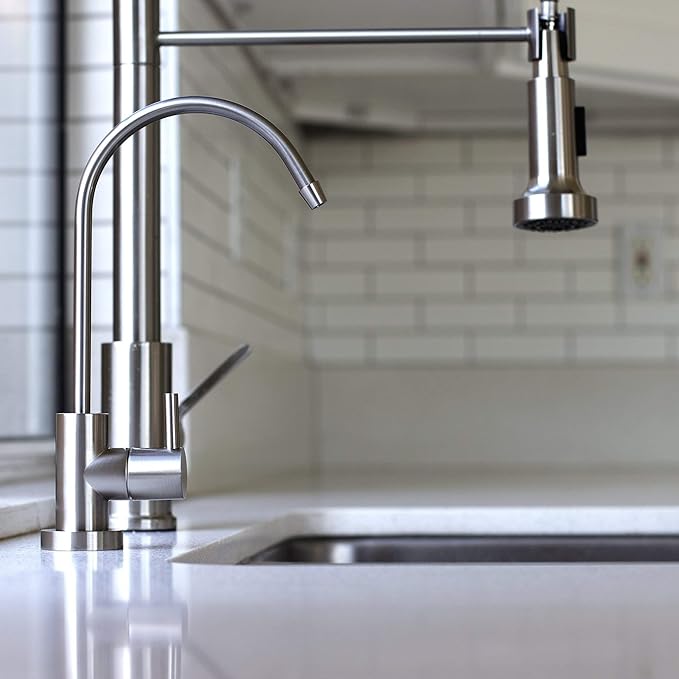 NU Aqua Brushed Nickel Designer Reverse Osmosis Faucet