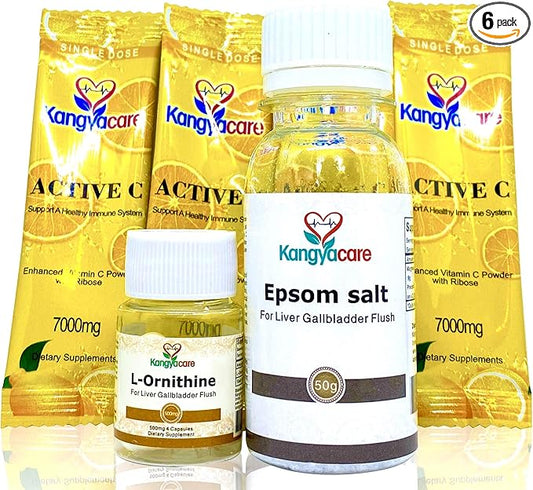 Liver Gallbladder Flush 肝胆排毒 - 1-Night Liver and Gallbladder Cleanse, Liver Detox Protocol - Cleans Liver, Gallbladder & Bile Duct Tract & Colon