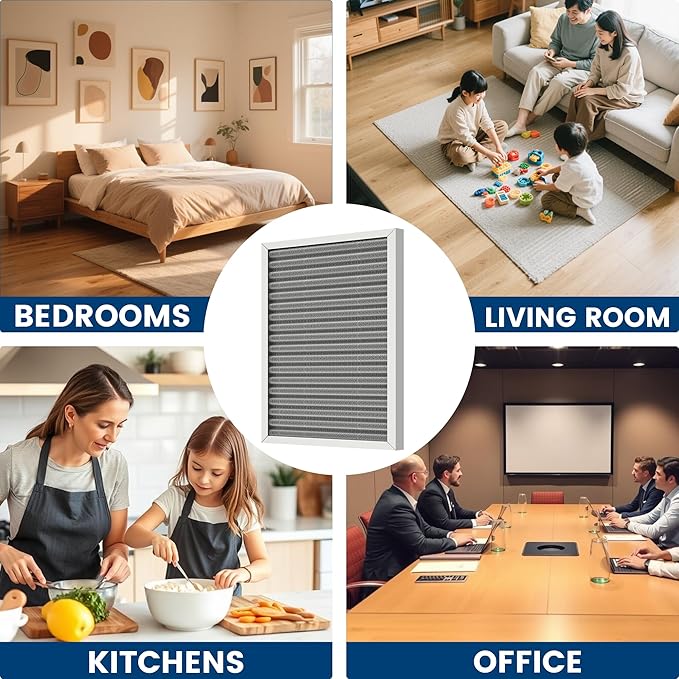 16x25x1 HVAC Furnace Air Filter, Lasts a Lifetime, Washable, the Last HVAC Filter You Will Ever Buy, Healthier Home or Office, Merv 8