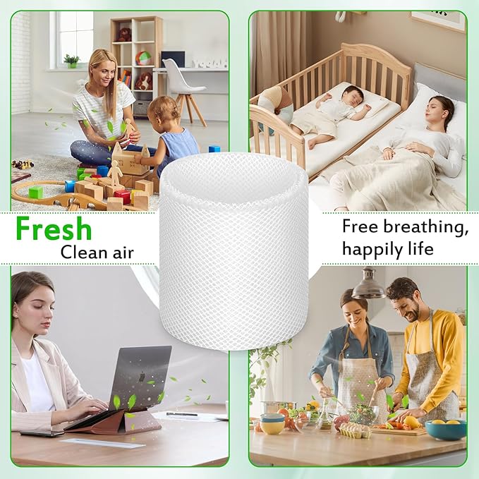 AW200 Evaporator Mat Replacement Compatible with Boneco W200, W300, H300, H400 Air Purifiers and AW200 Humidifier Air Washers Filter Replacement Upgrade 2 Pack