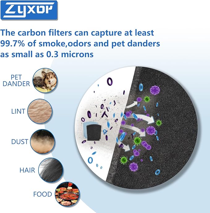 04234G 04530GM TrueAir Replacement Carbon Filter Compatible with Halmilton Beach TrueAir Odor Eliminators Model 04230G, 04231GW, 04384, 04386, 04350G, 04351GM, 04352GM, 4 Pack