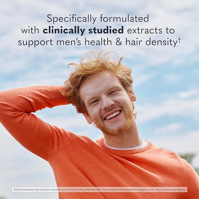Garden of Life Dr. Formulated Hair Growth for Men with Clinically Studied Extracts and Saw Palmetto for Men to Support Men’s Hair Growth, 30 Count Vegetarian Capsules